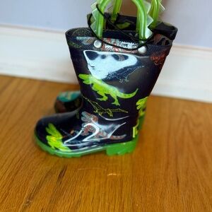 Western Chief Kids Dinosaur Light Up Rain Boots